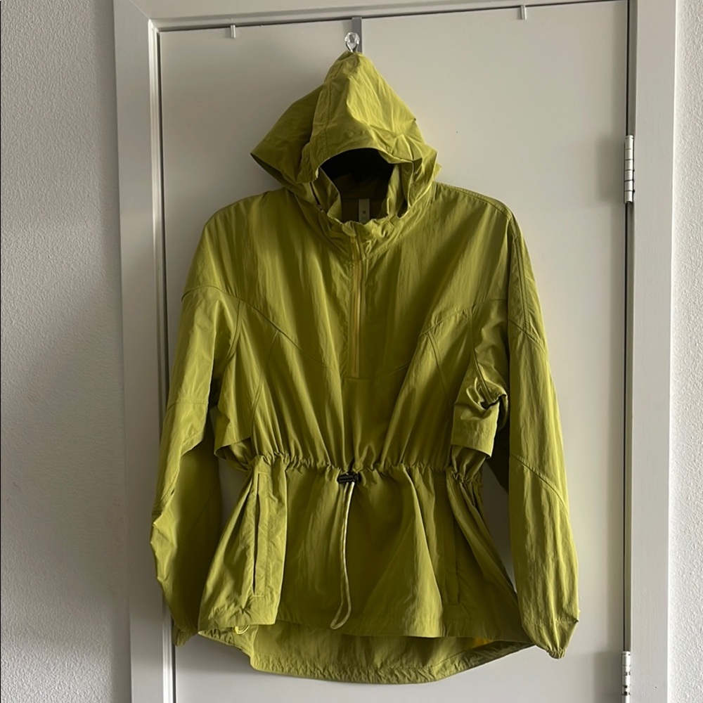 lululemon athletica Lime Green Hooded Jacket